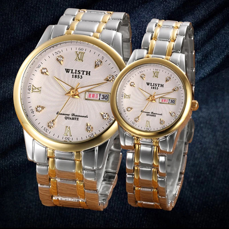 

Часы WLISTH автоматические механические наручные для мужчин и женщин, повседневные стильные часы с календарем, водонепроницаемые светящиеся ...