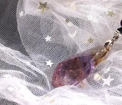 Природный Аметрин капли воды маятниковая подвеска слезы Ангела ювелирные