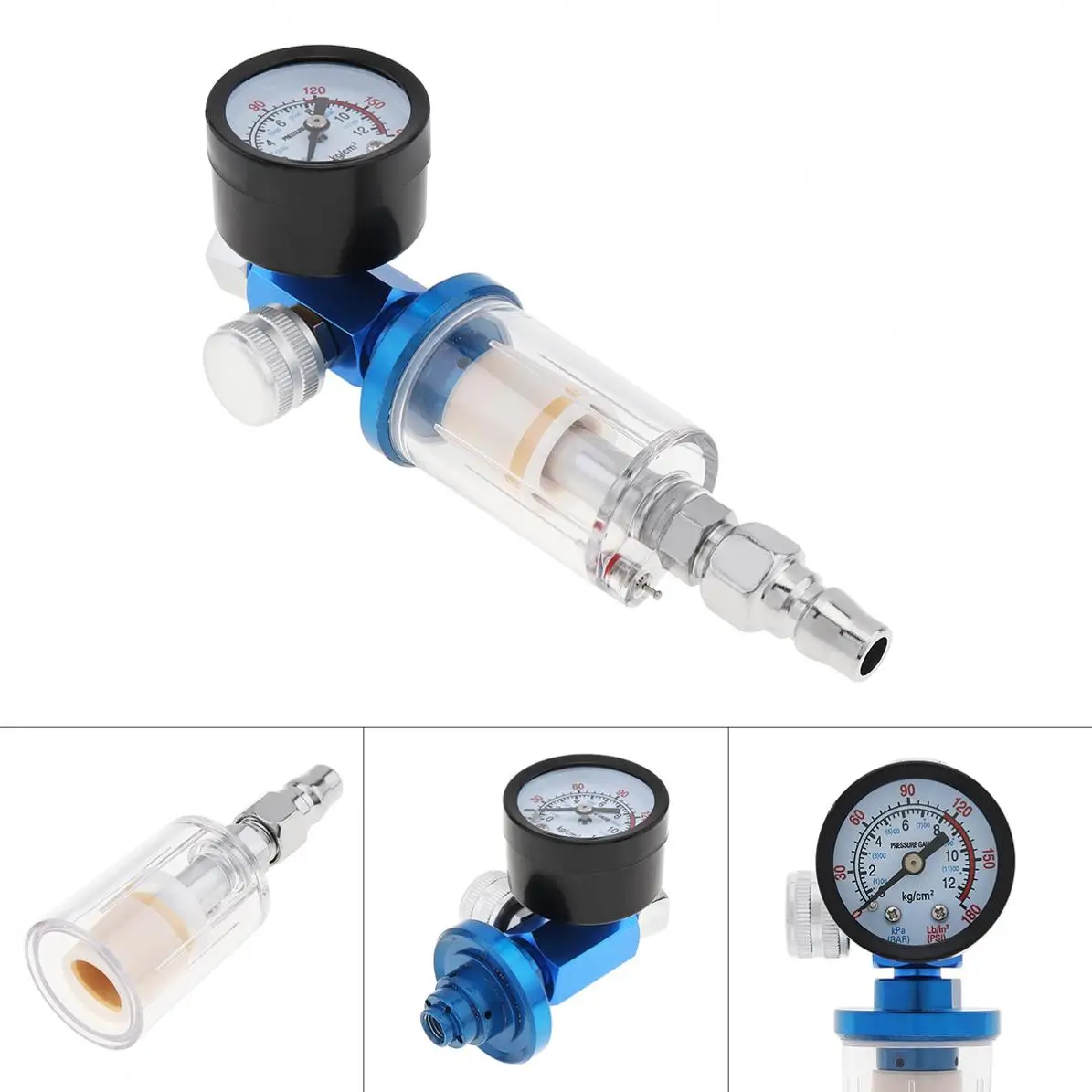 Пистолет распылитель 1/4 дюйма мини маслоотделитель воды регулятор давления с