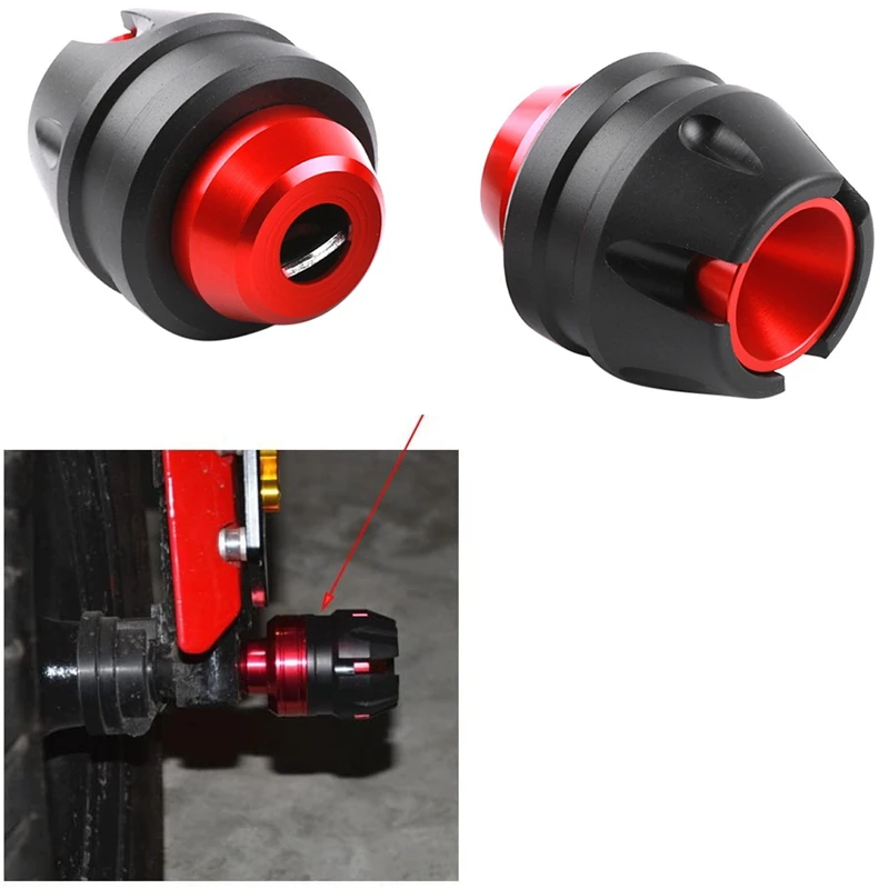 Universal Scooter Motorcycle Front Axle Fork Crash Slider Wheel Falling Protection for Kymco AK550 Yamaha Xmax 300 | Автомобили и