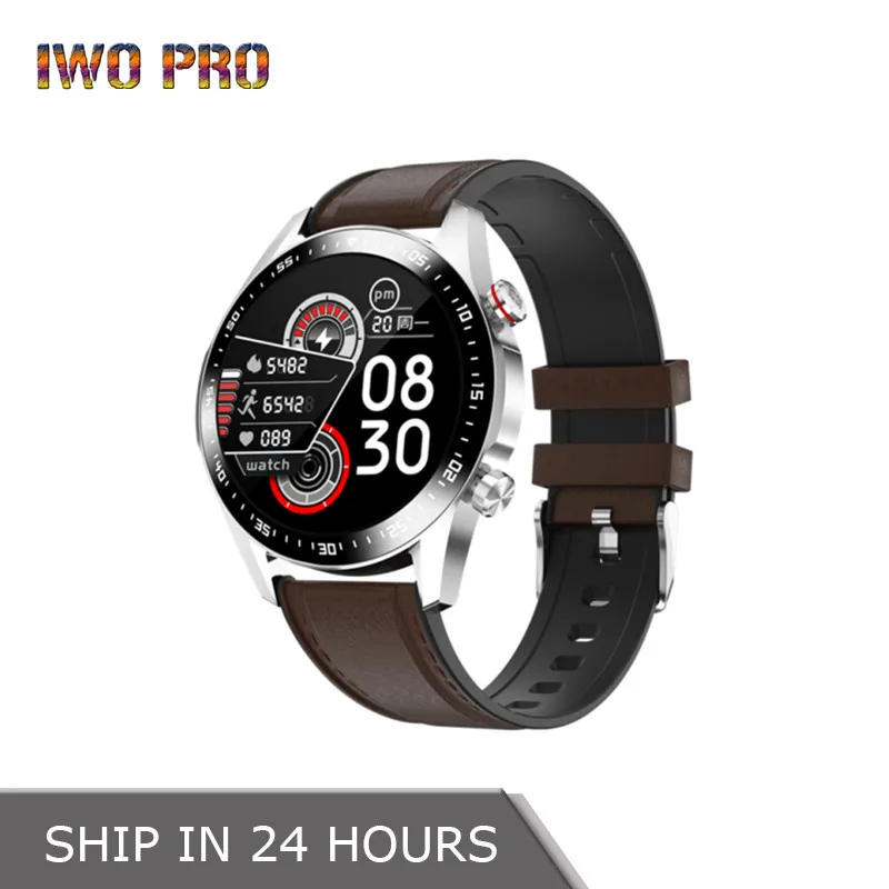 

Мужские Смарт-часы IWO PRO E12 с низким энергопотреблением, GPS, треком, Bluetooth, Пульсометром