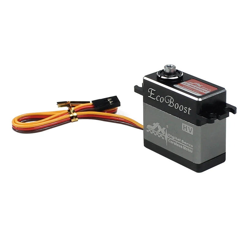 JX-Servo CLS6322HV, 21KG, gran par, 180 grados, alto voltaje, CNC, carcasa de aluminio, engranaje de Metal, Servo Digital sin n&uacute;cleo para helic&oacute;ptero teledirigido-4