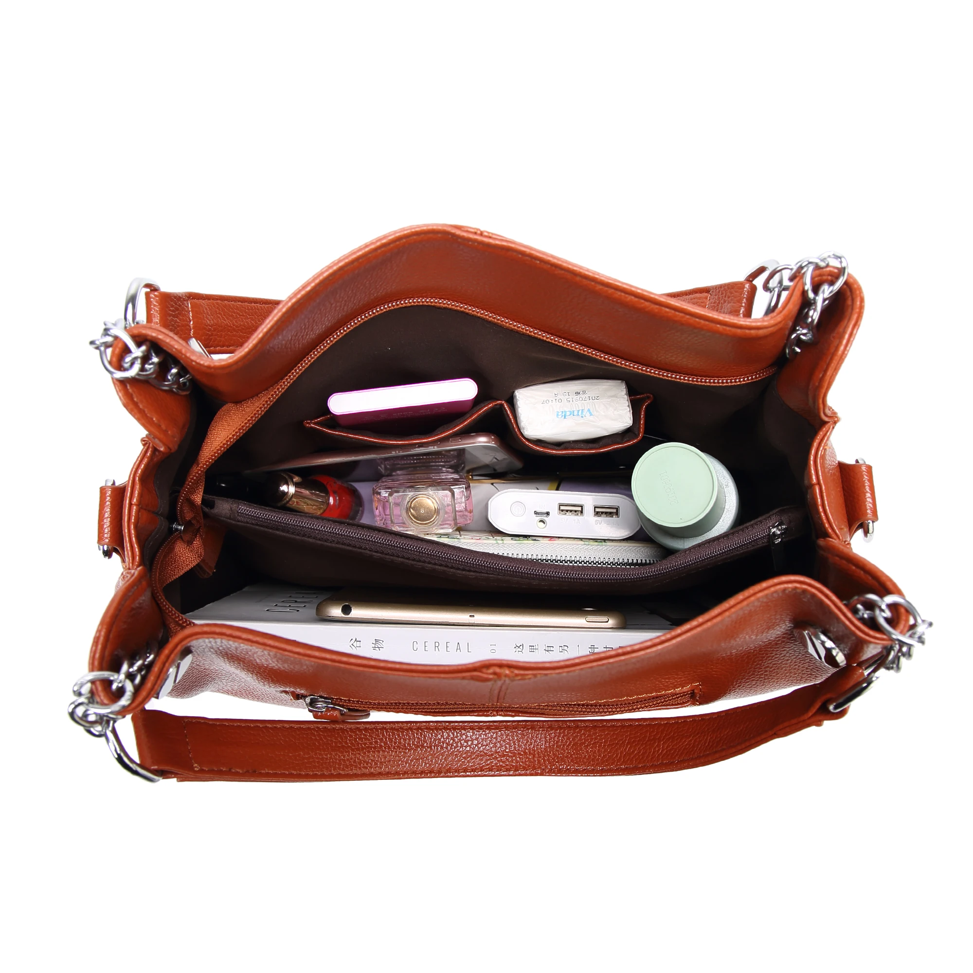 Сумка тоут женская с верхней ручкой металлическая сумочка на плечо кисточкой