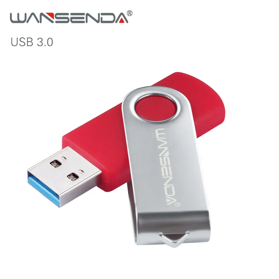 WANSENDA usb 3 0 USB флэш накопитель Вращающаяся ручка привод 4GB/8GB/16GB/32GB/64GB 128GB 256GB Pendrive cle
