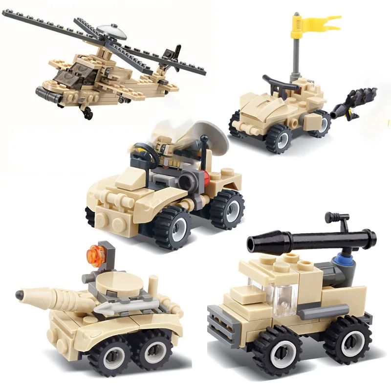 KAZI мини военный 2 мировая война строительные блоки детское игрушечное оружие