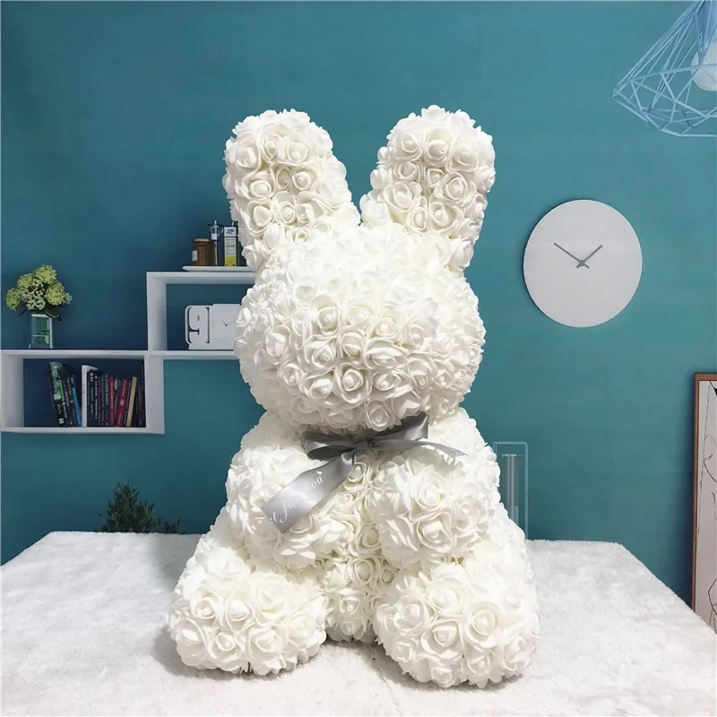 

Red Roses Bunny Valentine's Day Eternal flower rabbit Romantic Wedding Engagement Ceremony Party Decoration Valentine Gifts