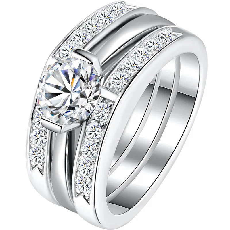 

Женское кольцо из серебра 925 пробы с бриллиантами