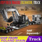 DHL High-Tech MOC Yu Ji APP грузовик с дистанционным управлением Arocs автомобильный контейнер ступенчатый прицеп строительные блоки для детей подарки на день рождения игрушки