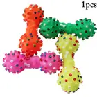 Игрушка для тренировок, игрушка для собак, виниловая, устойчивая к укусам, пищащая, 1 шт., разных цветов, Интерактивная игрушка для собак