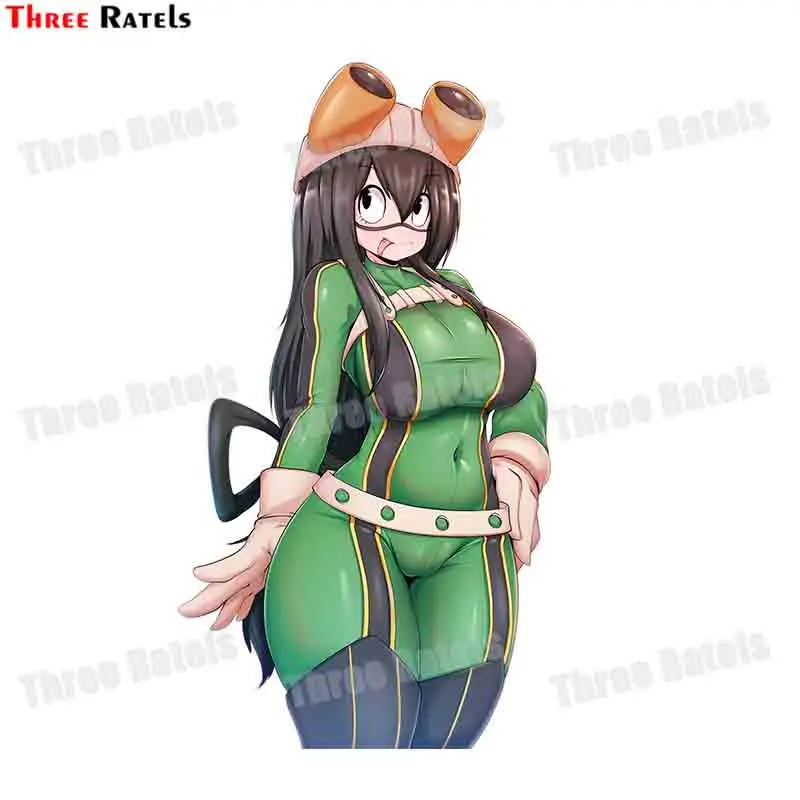 Автомобильная наклейка Three Ratels F636 Asui Tsuyu Boku No Hero Академия для Bmw E46 - купить по