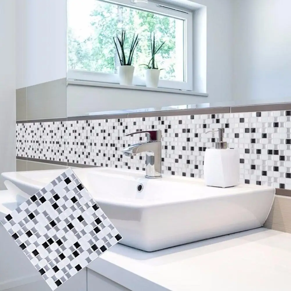 3D квадратная самоклеящаяся наклейка на настенную плитку кухня ванная Декор DIY