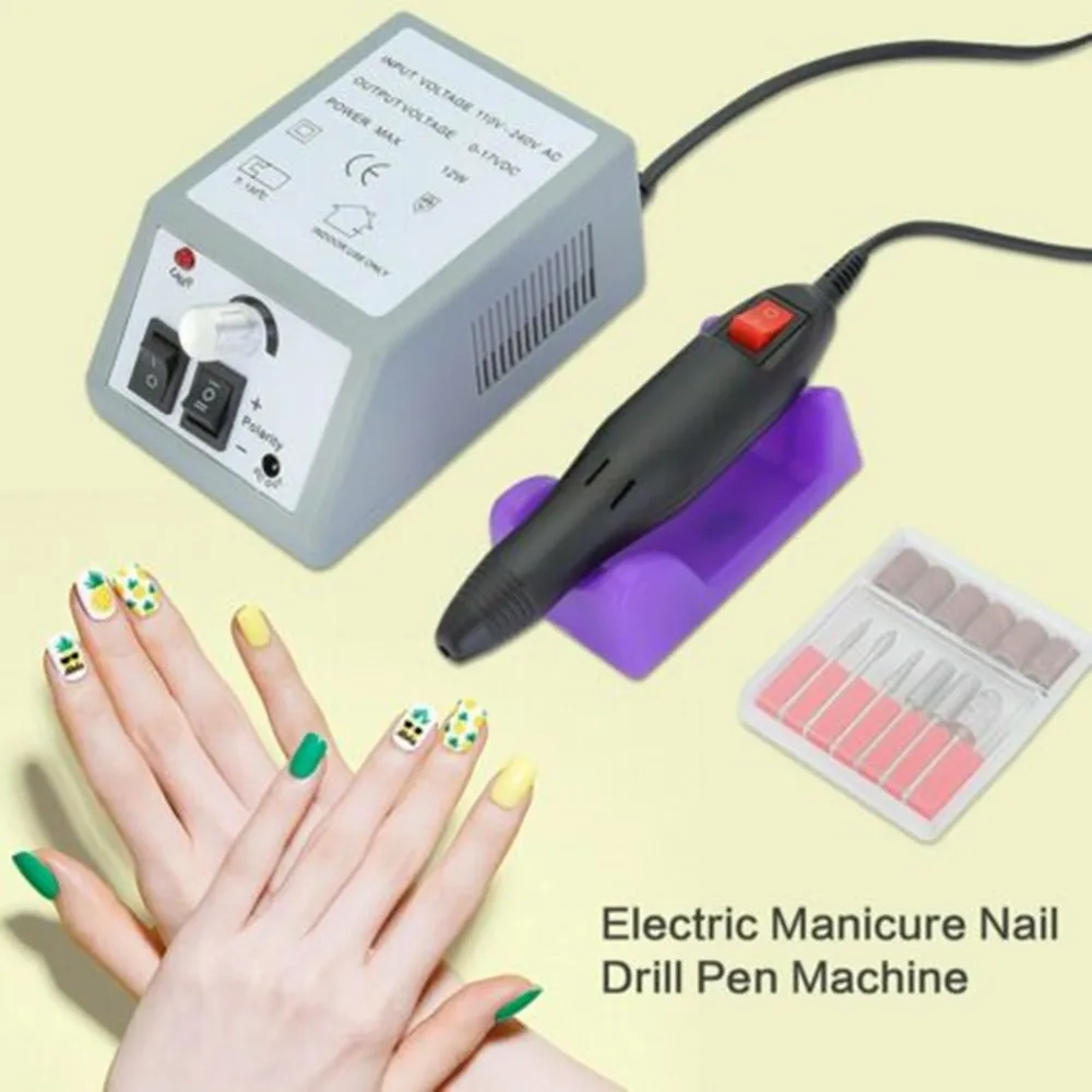 

Professional Electric Nail Drill Milling Machine For Manicure Pedicure Files Tools Kit Nail Polisher Grinding Glazing Machine
