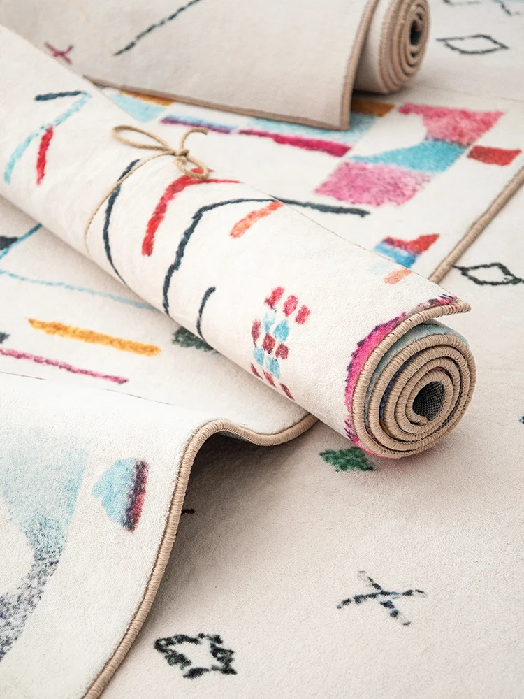 Скандинавские свежие ворсистые ковры для гостиной домашний Пушистый Ковер