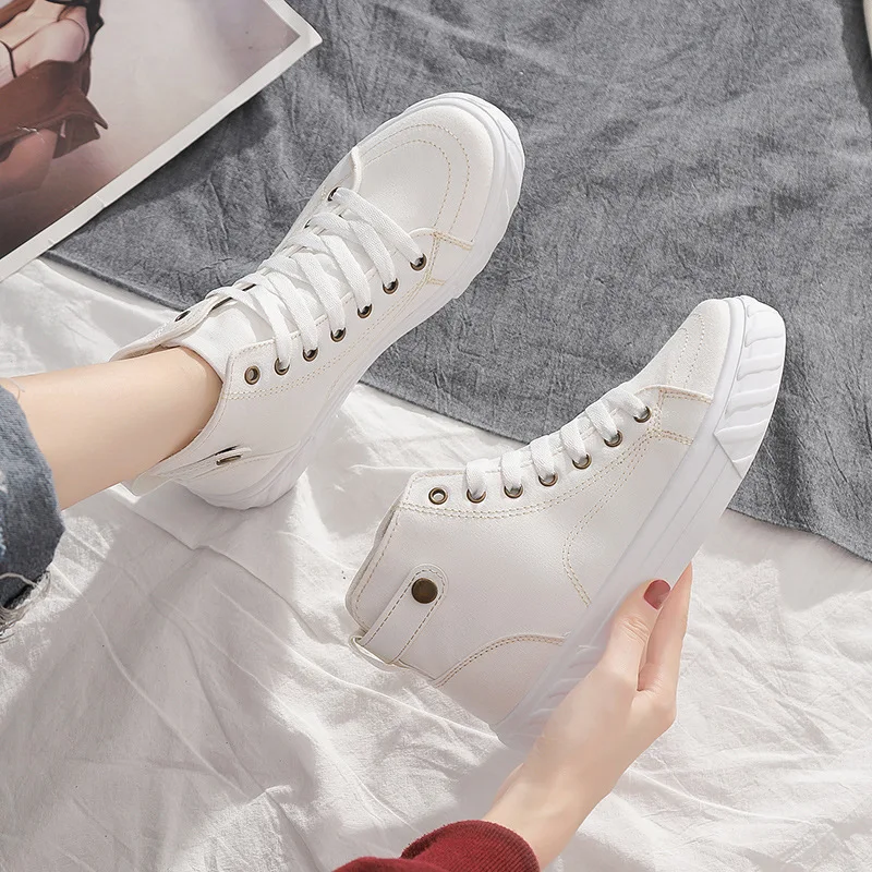 2019 г. Новая Осенняя парусиновая обувь женская трендовая Спортивная повседневная