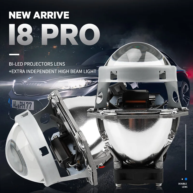 

AUTOKI New I8 Pro 80W Hella G5 Brakcet Bi-led proejctors lens for Car headlight retrofit led lens