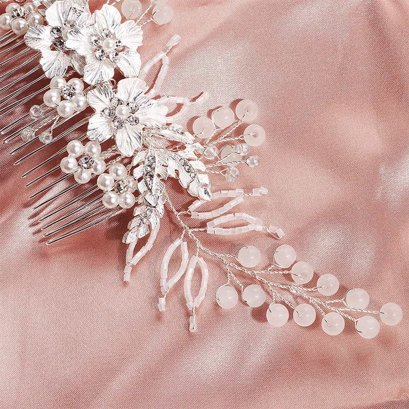 Классическая Свадебная расческа Miallo для волос с цветами свадебные украшения