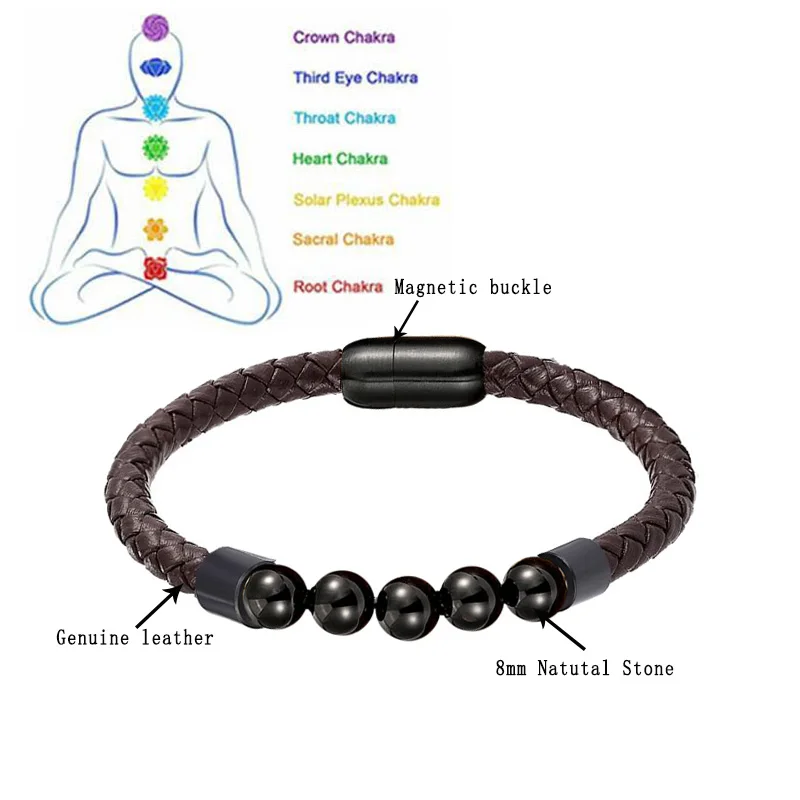 Браслеты из натурального камня плетеный браслет натуральной кожи женский