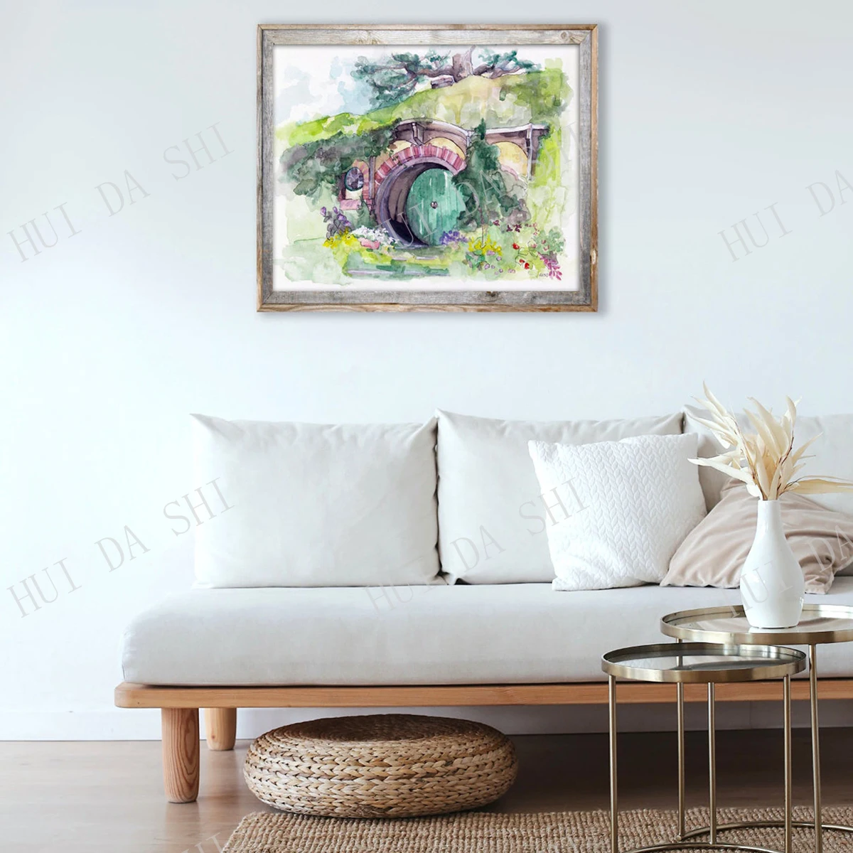 Ручная роспись акварельная живопись властелин фэнтезийное искусство кольца