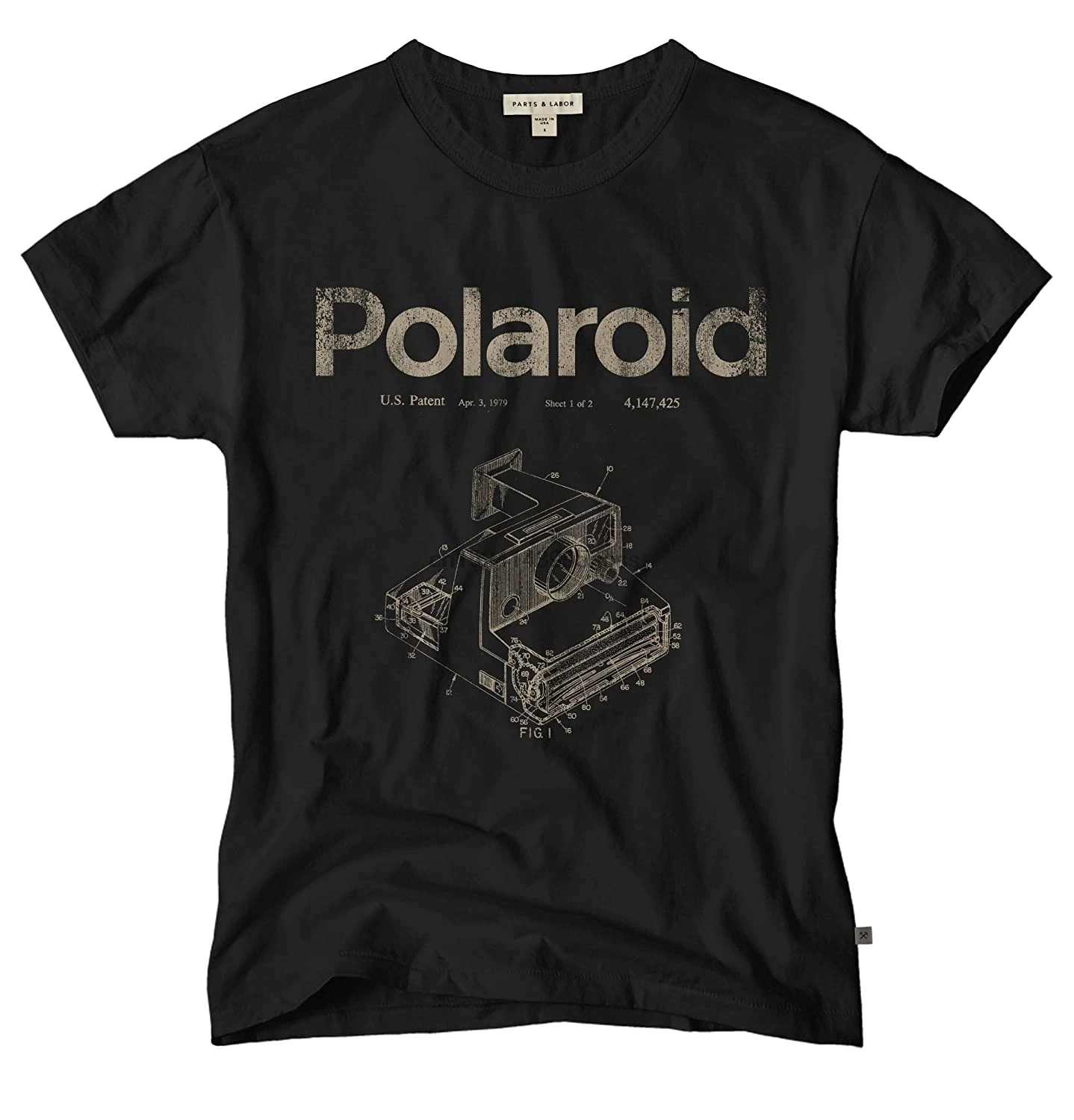 Детали рабочая винтажная запатентованная футболка для камеры Polaroid (2) |