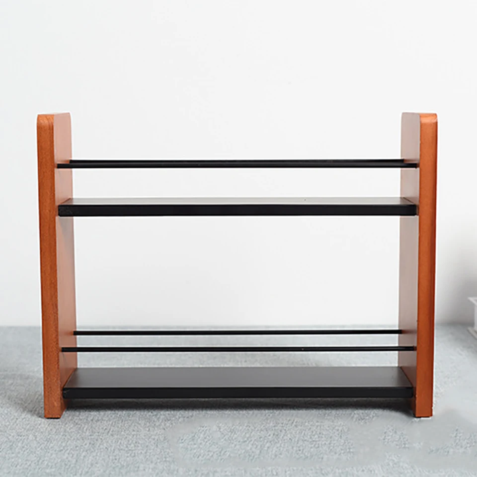 Полка для хранения кухонного шкафа домашние 2-уровневые полки специй деревянная