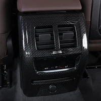 abs carbon fiber style passenger row ac air conditioning vent adornment garnish cover trim accessories for bmw x3 g01 2018