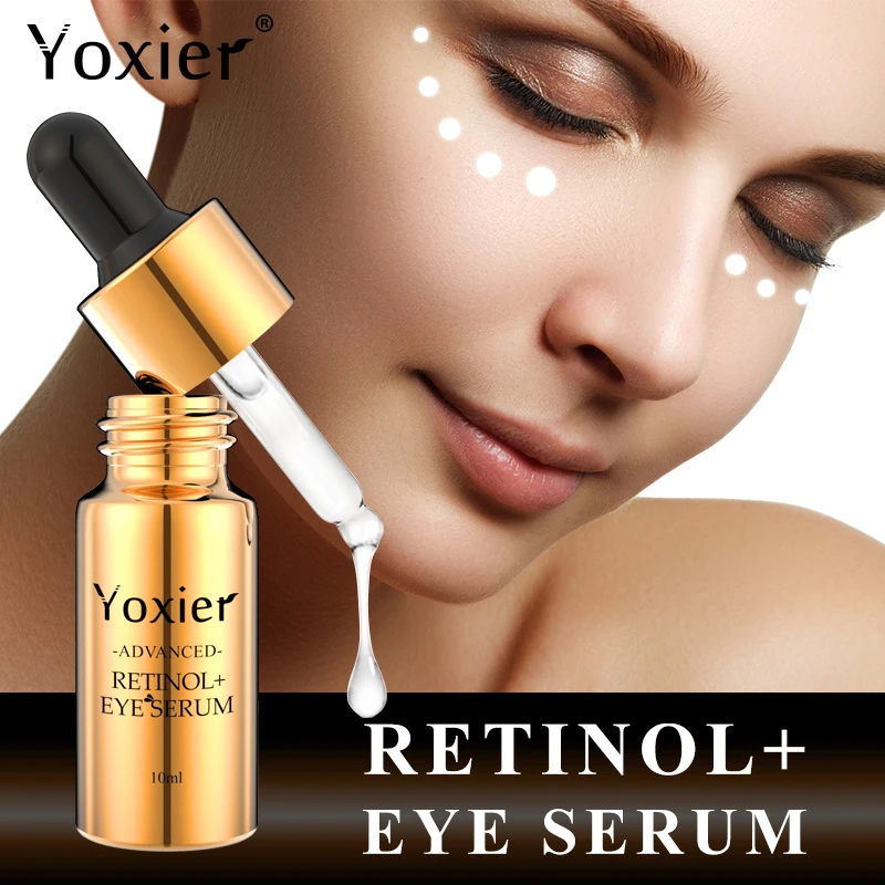

Yoxier Retinol Eye Serum Anti Aging Eye Cream Firming Lifting Eye Bags Wrinkles Moisturizing Anti-Puffiness Remove Dark Circles