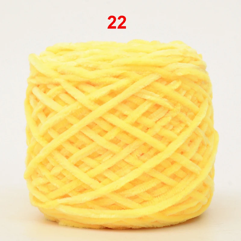 22 2 рулона Meetee синель шелк Мягкий хлопок шерстяная пряжа для вязания крючком трикотажный свитер пальто шарф DIY ручной вязаный свитер - Цвет: 22