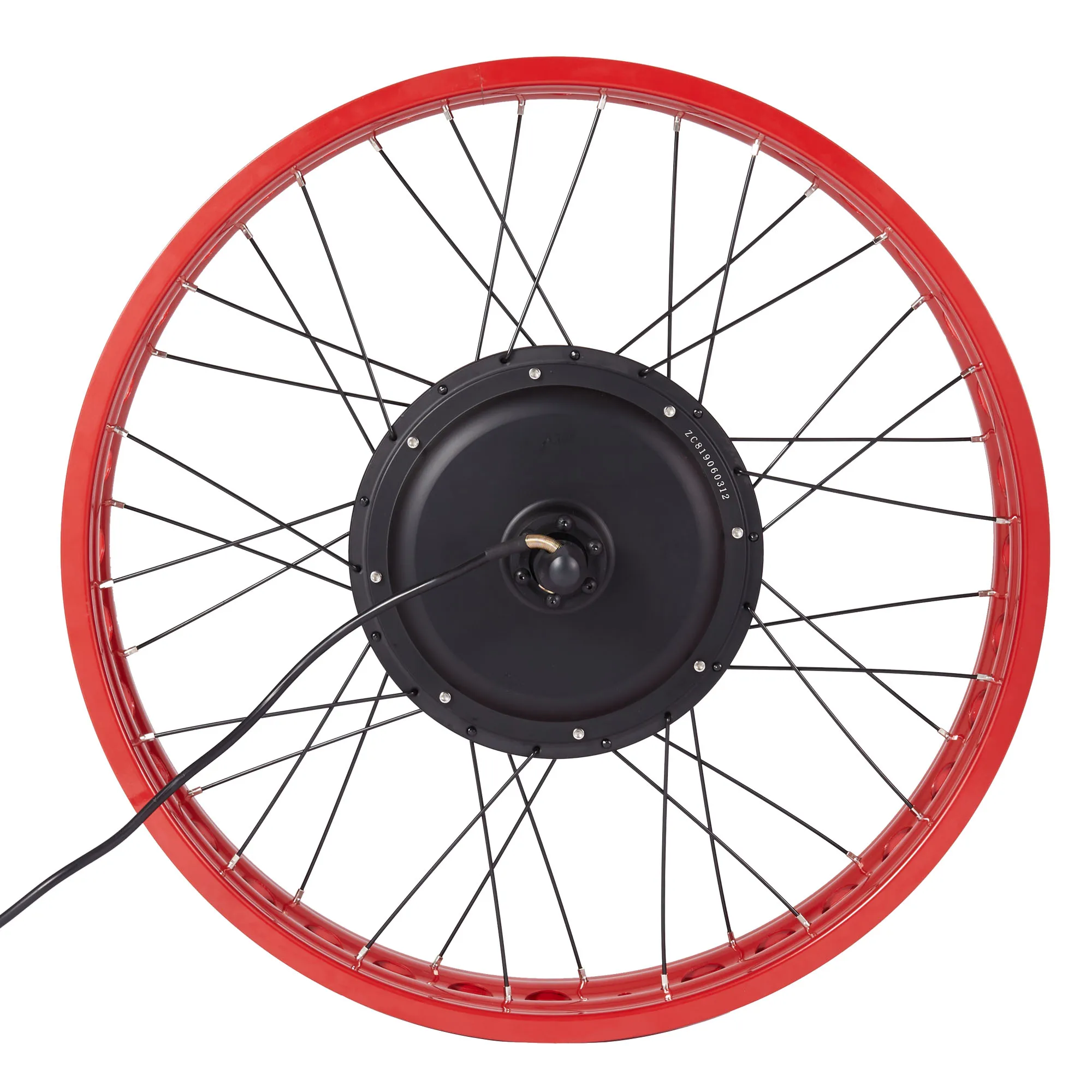 26 InchesFat Электрический велосипед Красный переднее/заднее колесо конверсионный