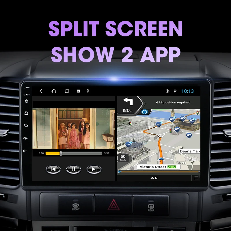 Автомагнитола 2 Din для Hyundai Santa Fe 10 0-2006 мультимедийный видеоплеер на платформе Android