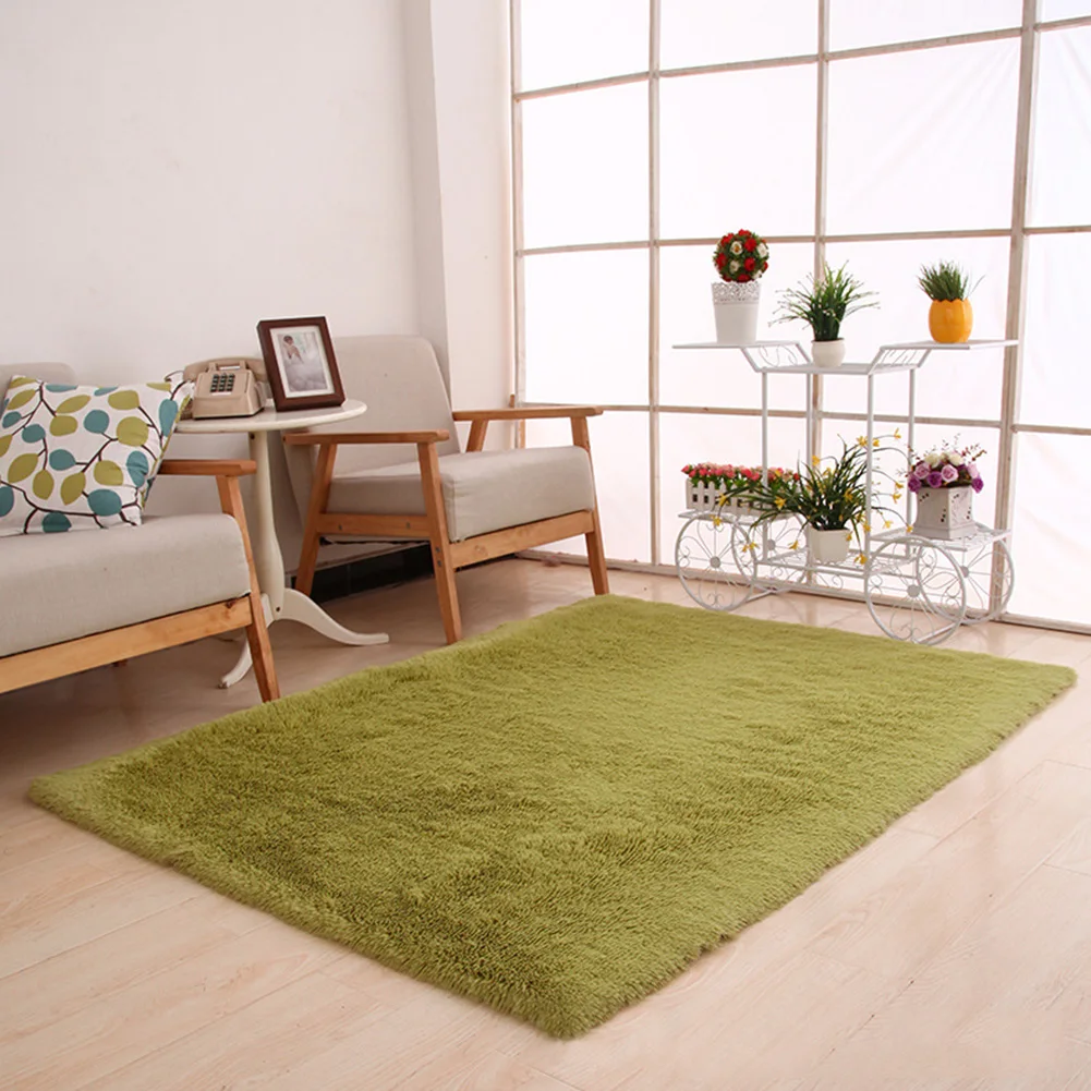 

40*60*3cm Plush Shaggy Soft Carpet Area Rugs Slip Resistant Floor Mats For Parlor Living Room Bedroom Home Supplies