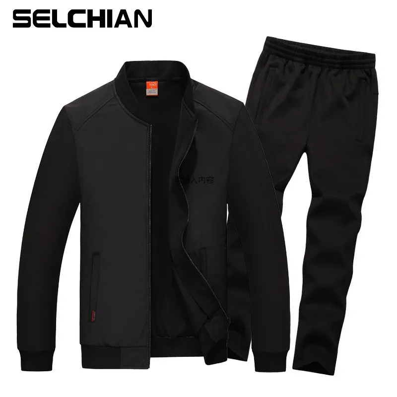 

Men Tracksuit New Fashion Sportswear Set Spring Autumn Track Suits Jacket+Pants Male Sweatsuit Casual Clothes Big Size 7XL 8XL