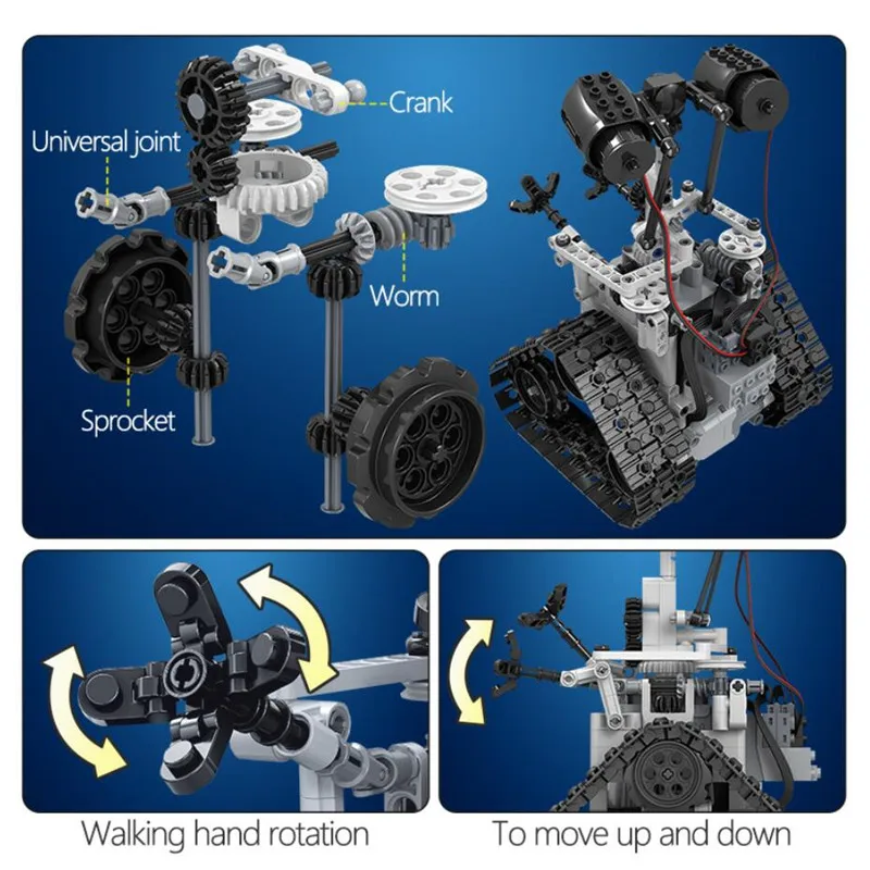 Конструктор Lepin Technic с дистанционным управлением умный робот-кирпичи игрушки для