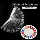 Пластина для ногтей, 32 цвета, s-образный, набор для демонстрации цветов и дизайна ногтей