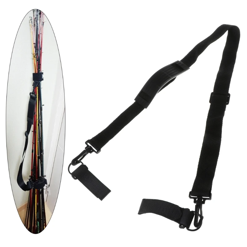 

Fishing Rod Belt Carry Strap Band Portable Outdoor Tackle Shoulder Travel Holder