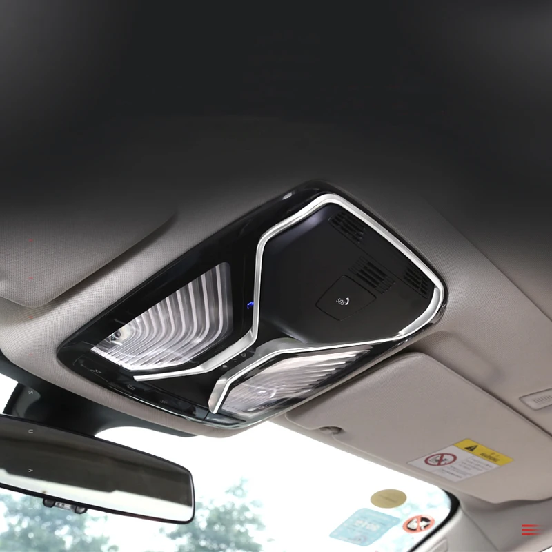 Car-Styling ABS Front Roof Reading Light Lamp Frame Stickers Cover Trim For BMW 3 5 Series X3 G01 G20 G30 G38 6GT Accessories | Автомобили