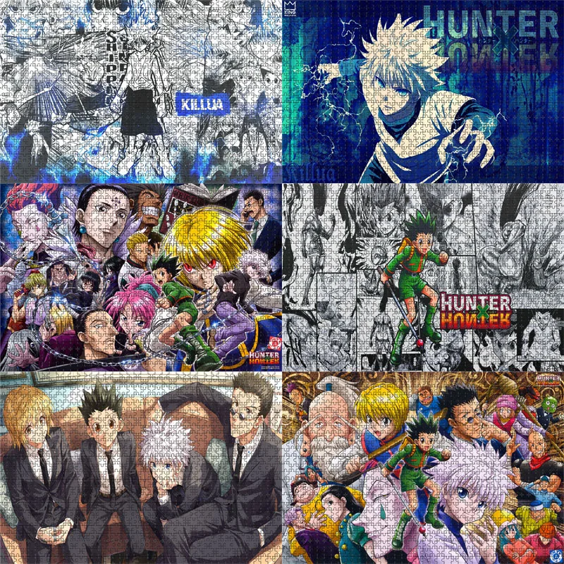 

1000 Piece Aniame HUNTER×HUNTER Jigsaw Puzzles Wooden Killua Zoldyck Puzzles For Adults Children Educational Toys Gifts