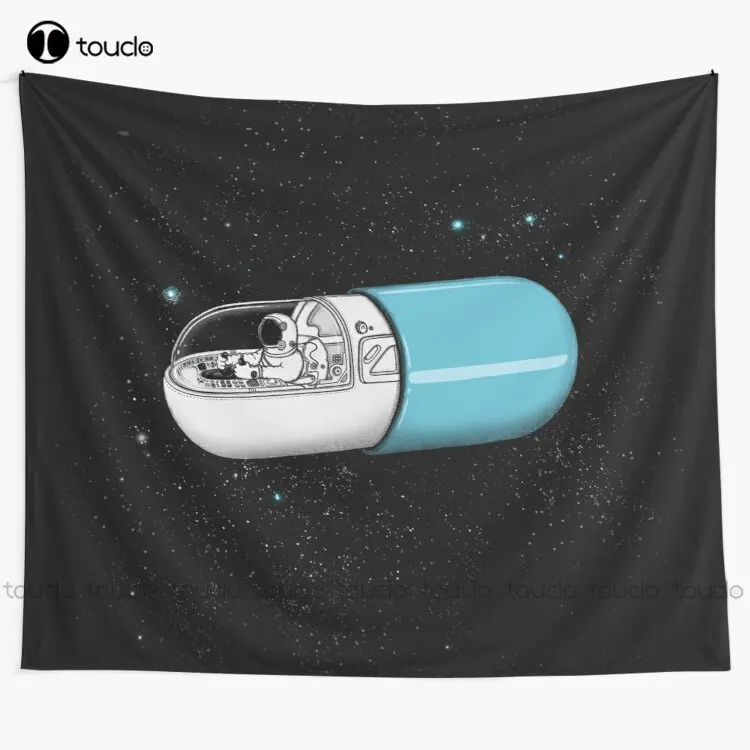 

New Space Capsule Tapestry Fashion Tapestry Tapestry Wall Hanging For Living Room Bedroom Dorm Room Home Decor Background Wall