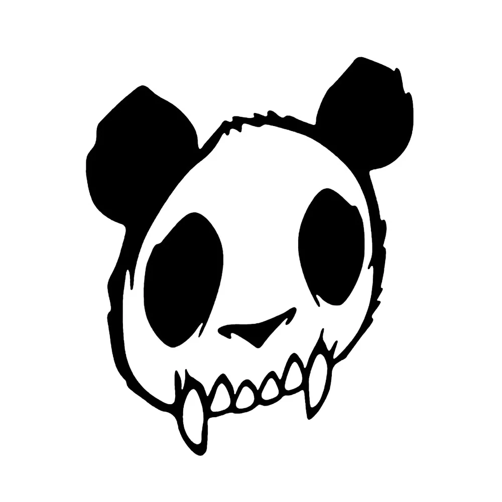 

W-0428 Funny Panda Bone Frame Personality Car Stickers PVC Fashion Auto Window Bumper Waterproof Decal Can Be Customized Color