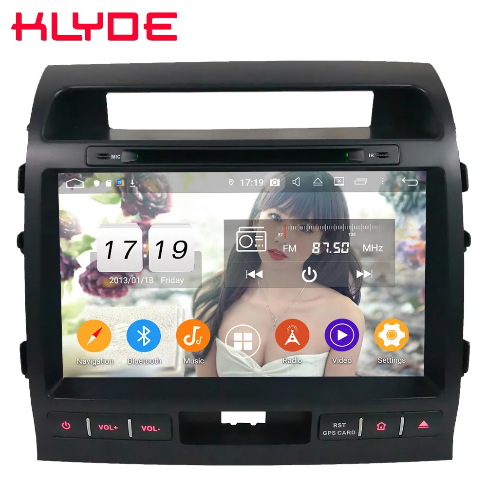 Klyde 10," ips 4G Android 9 Восьмиядерный 4 Гб ОЗУ 64 Гб ПЗУ DSP автомобильный DVD мультимедийный плеер для Toyota Land Cruiser 200 LC200 2008-15