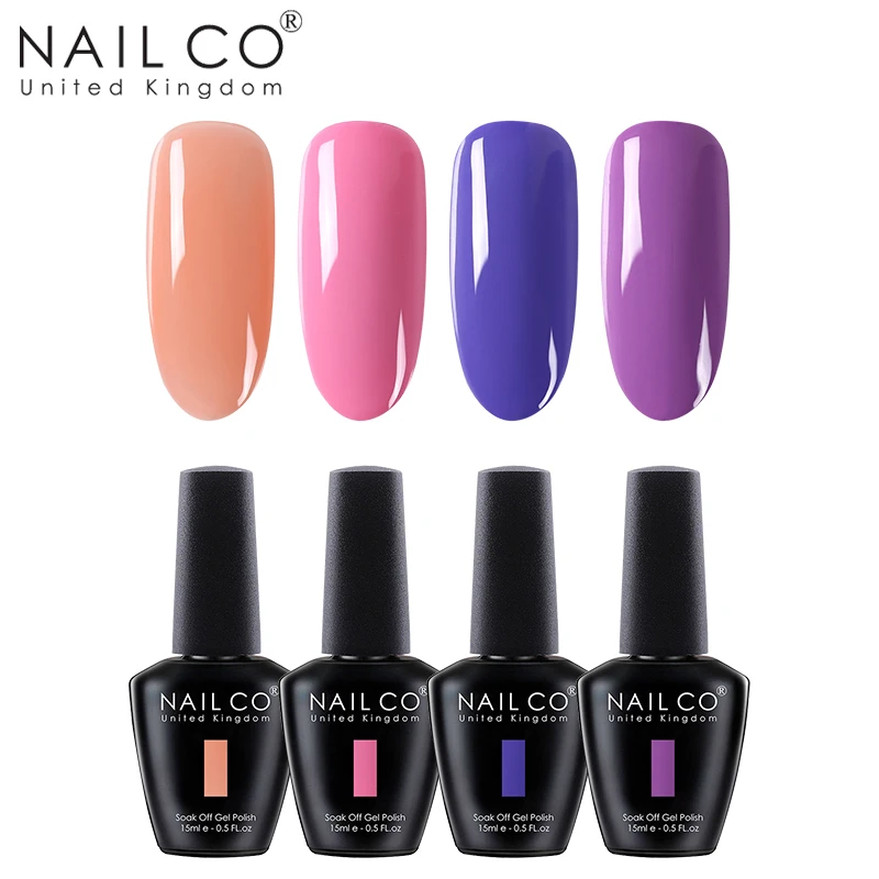 ZH31 NAILCO 4 шт. 15 мл Гель-лак для ногтей гибридный УФ-лак светодиодный замочить краска собственного приготовления гель УФ-гель Полупостоянный праймер Эмаль Гель - Цвет: ZH31
