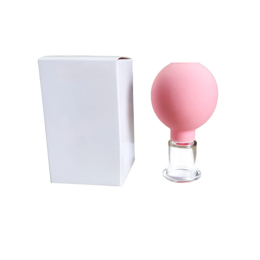 

Rubber Head Glass Vacuum Cupping body Massager ventosa Suction Cups Glasses vacuum suction therapy cupping set cans for massage