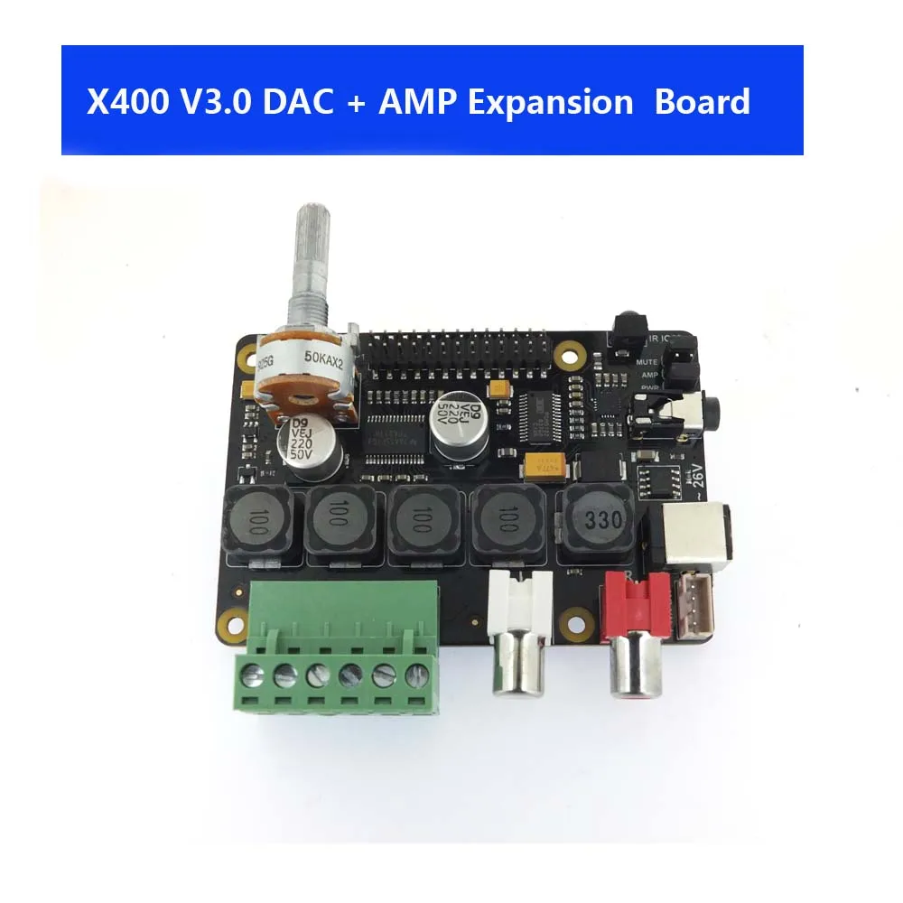 Raspberry Pi DAC Full HD усилитель класса D I2S PCM5122 X400 аудио Плата расширения 3 Model B +