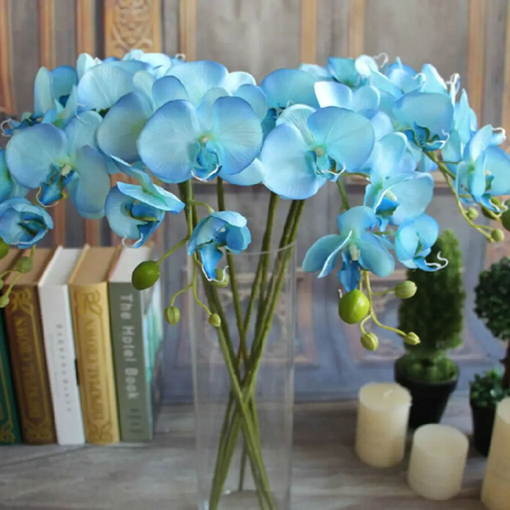 Искусственный цветок Орхидея бабочка с стеблями Декор для дома | Дом и сад