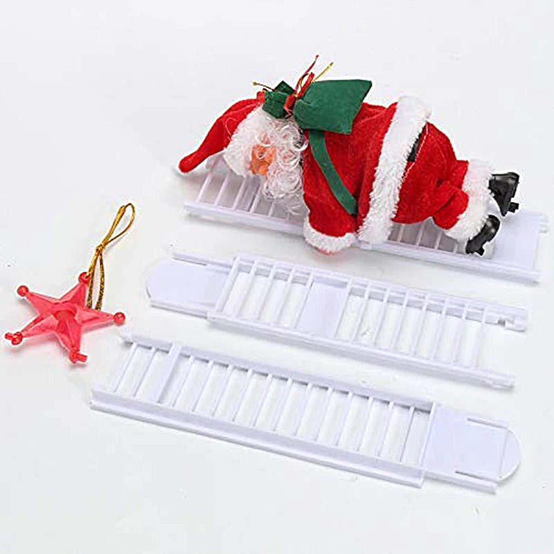 Рождественский Санта Клаус Электрический подвесная лестница украшения для