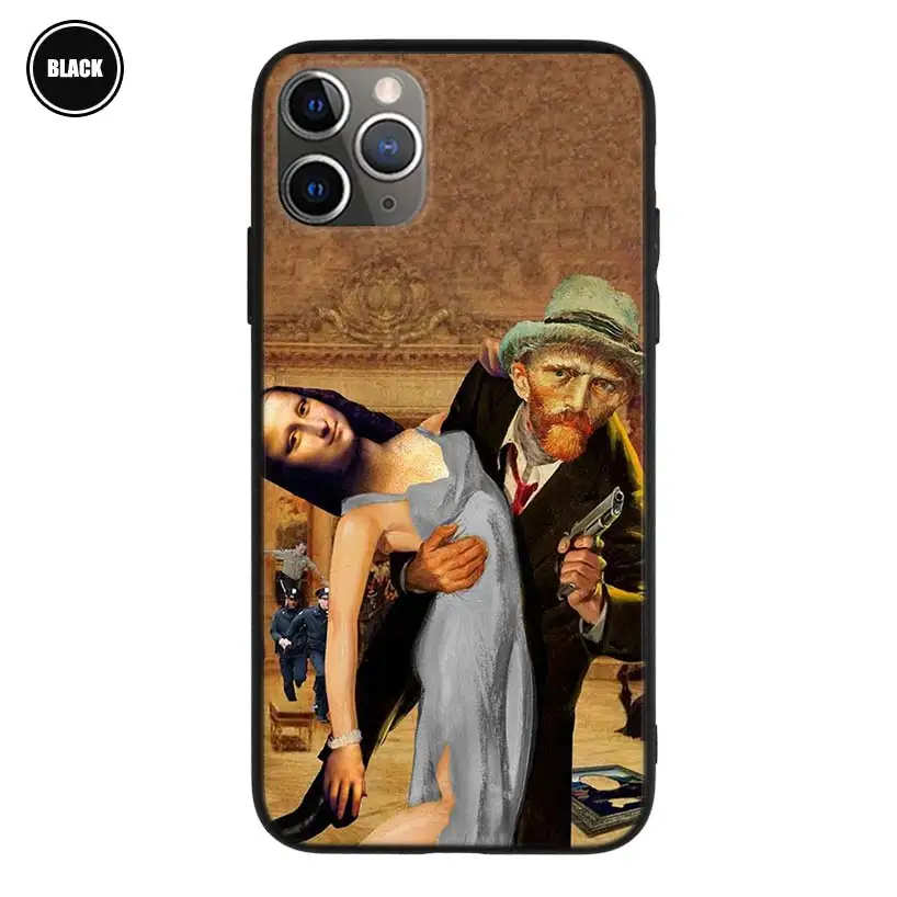 Роскошный чехол с забавным рисунком Ван Гога Моны Лизы для iPhone 11 13 Pro Max 12 Mini X XS XR 8 6