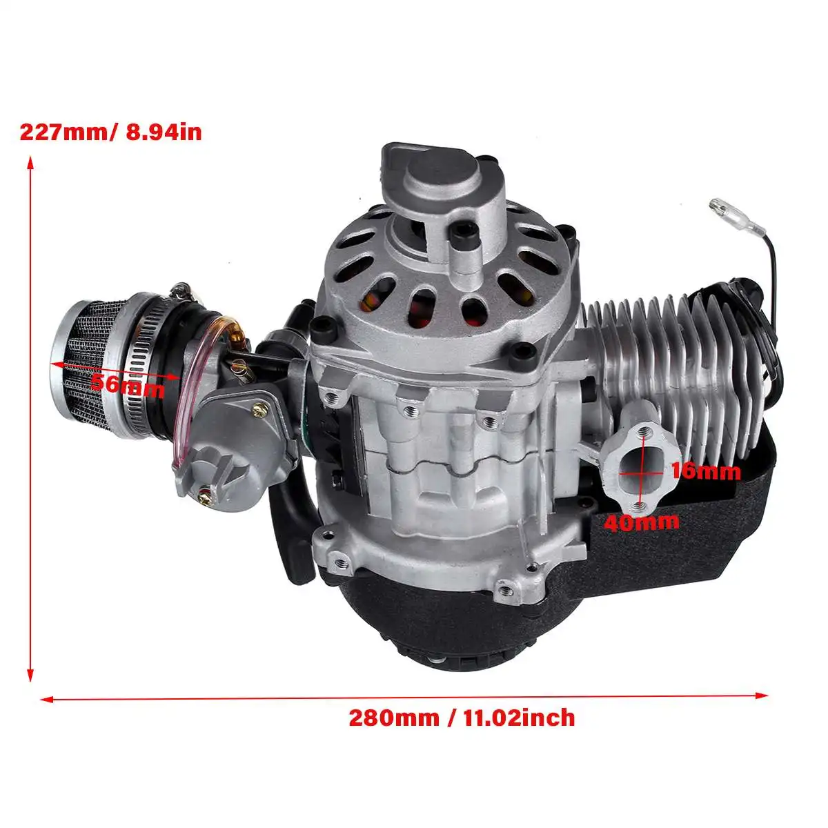 

49cc 2 Stroke Engine Motor Carb Carburetor Air Filter For Mini Pocket PIT Quad Dirt Bike ATV for Buggy