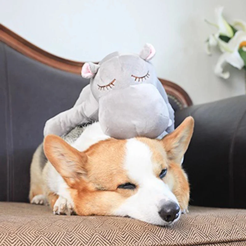 

Heartbeat Snuggle Plush Toy Accompanying Toy Interaction Plush Stuffed Animal Pet Toy for Dog Cat FOU99