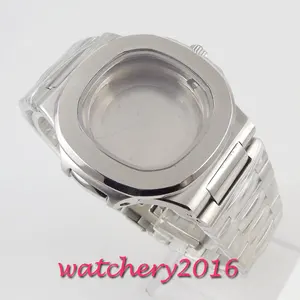 Чехол для часов Miyota 8215 MingZhu 2813 из нержавеющей стали с сапфировым стеклом 40 мм