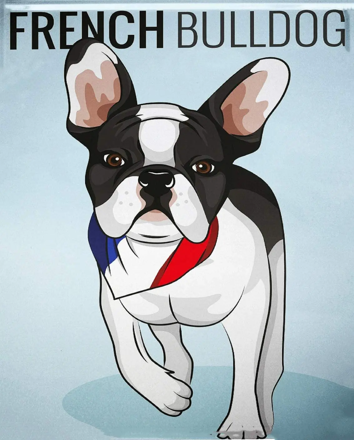 

SIGNCHAT Dog French Bulldog Metal Tin Sign 8X12 Inch