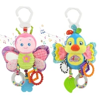 baby musical stroller cute toy with teether rattle infant crib pendant doll hanging toys bed plush baby rattles toys for toddler
